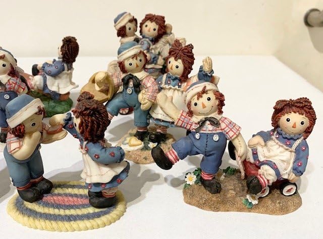 ラガディ　アン&アンディ　Raggedy Ann＆Andy エネスコ　10個 Raggedy Ann&Andy (ラガディ アン アンド アンディ) レトロ